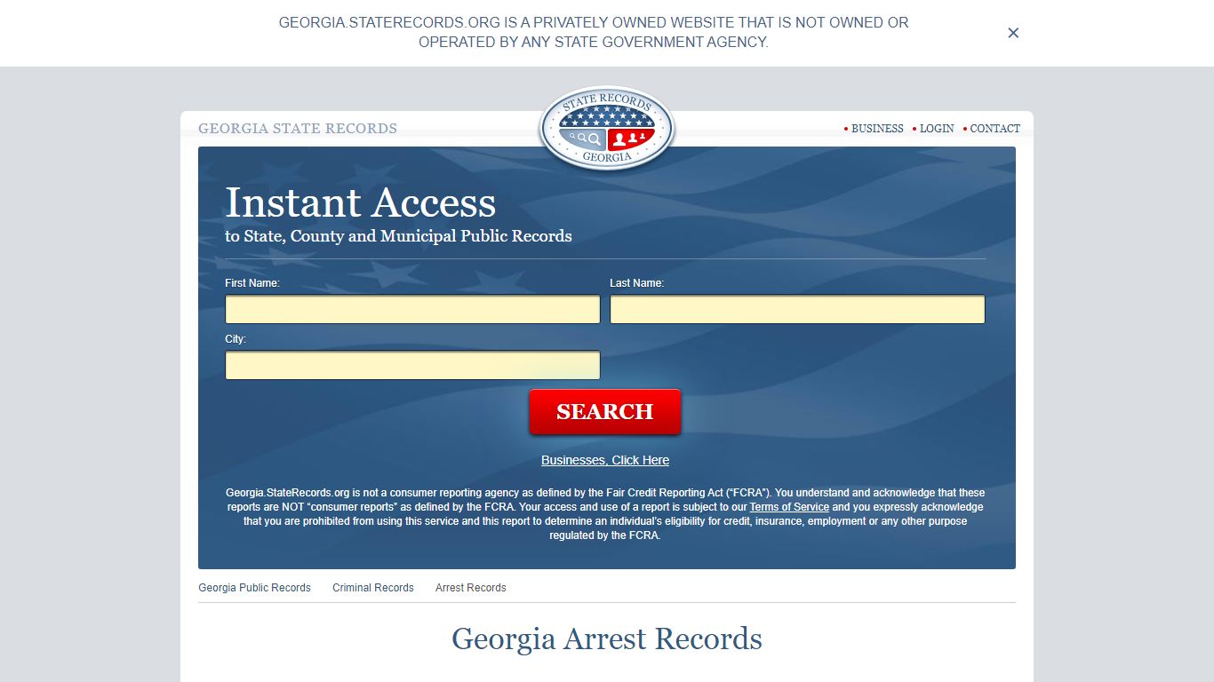 Georgia Arrest Records | StateRecords.org